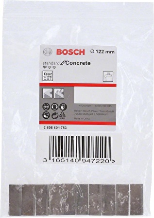 Bosch Sulu Elmas Karot Ucu Segmanı 122mm 1 1/4'' 10'lu 2608601753